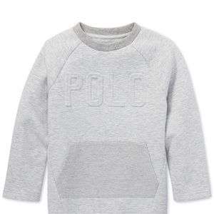 NWT Polo Ralph Lauren Boy 2T Grey Crew Sweatshirt